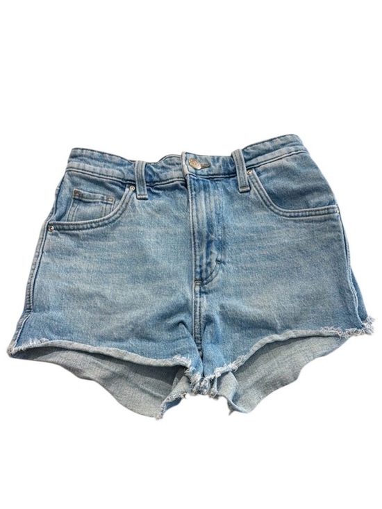 Lee Pants - LEE Denim Cut Off Short High Rise Medium Wash 
Frayed Hem Size 25